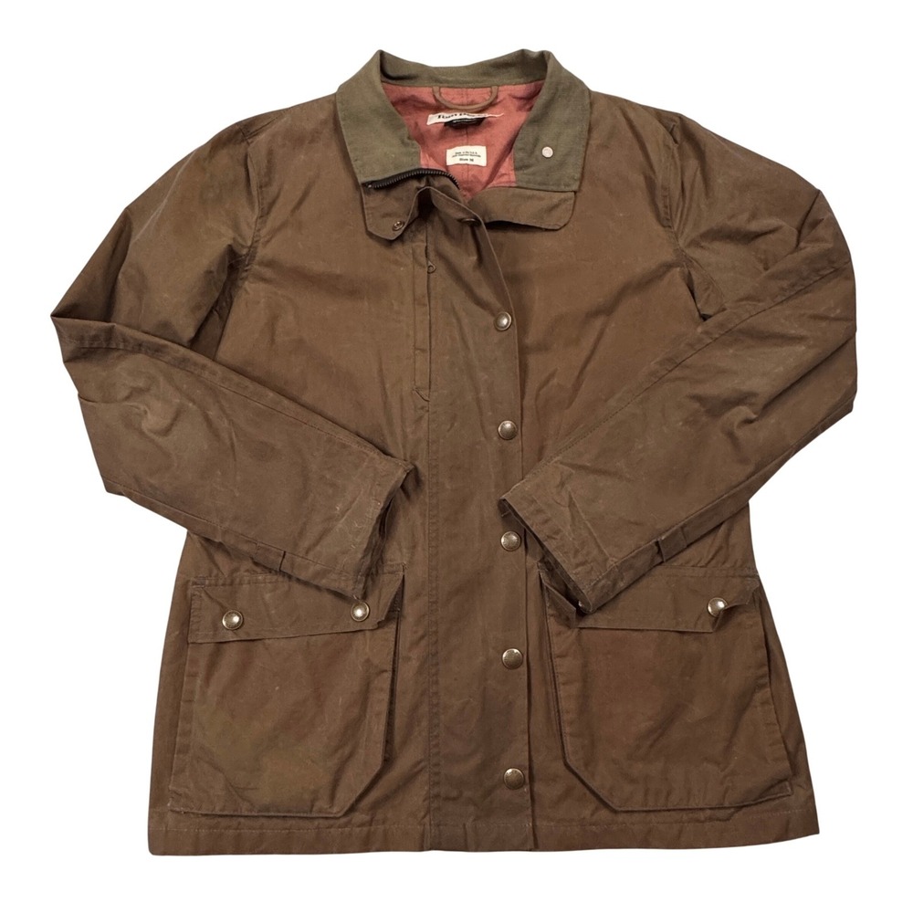 Tom Beckbe Tensaw‎ Waxed Cotton Field Jacket Brown Women's Size Medium